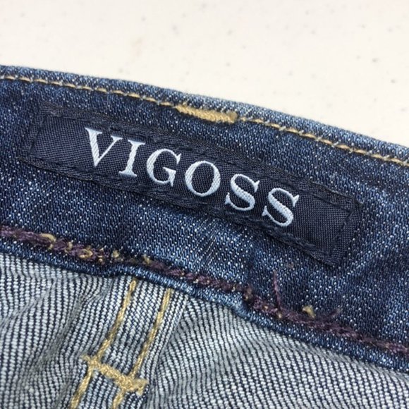 LIKE NEW VIGOSS CHELSEA SKINNY JEANS 27x29 RARE DISTRESS ED 😎 - Picture 2 of 12
